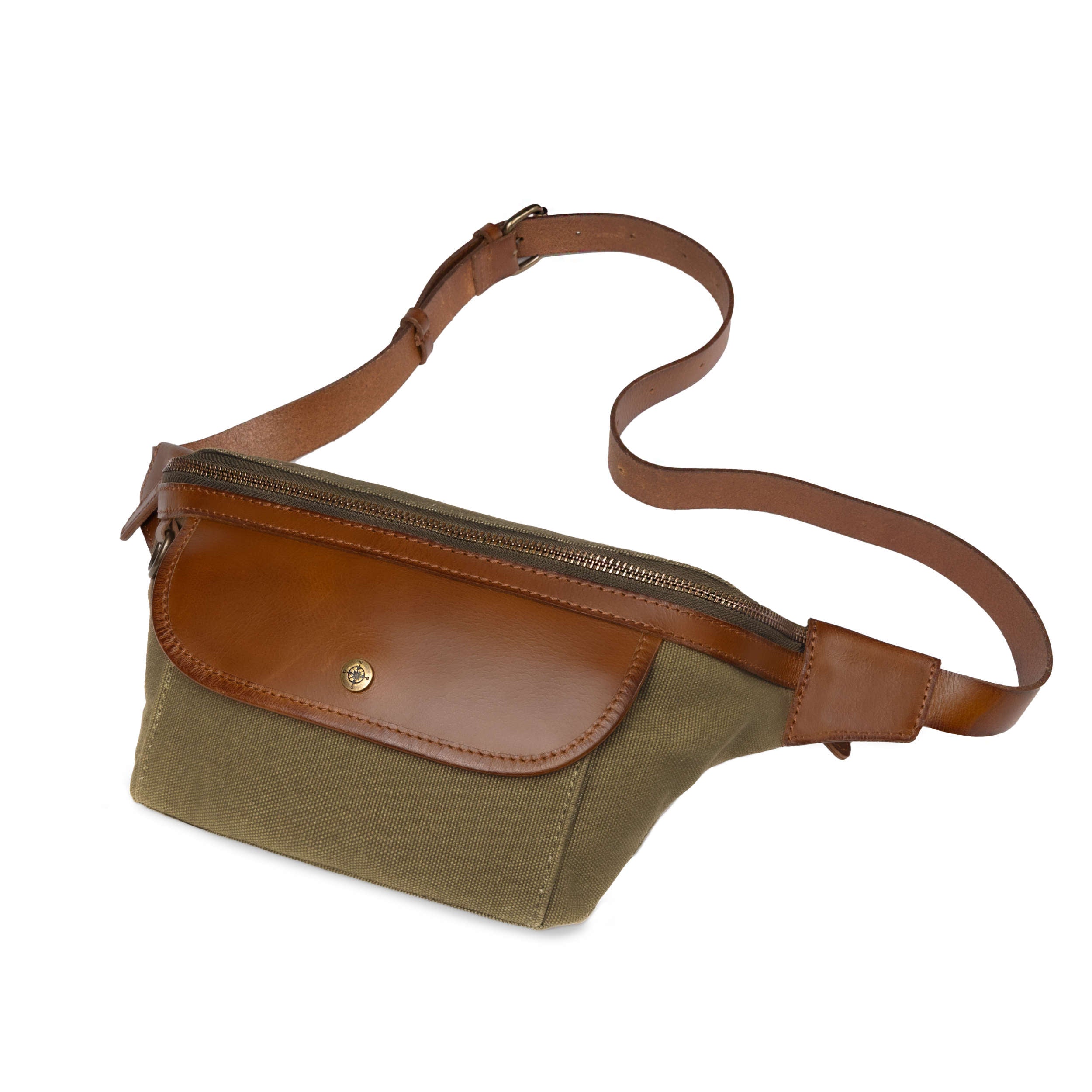 Mens leather hip bag on sale