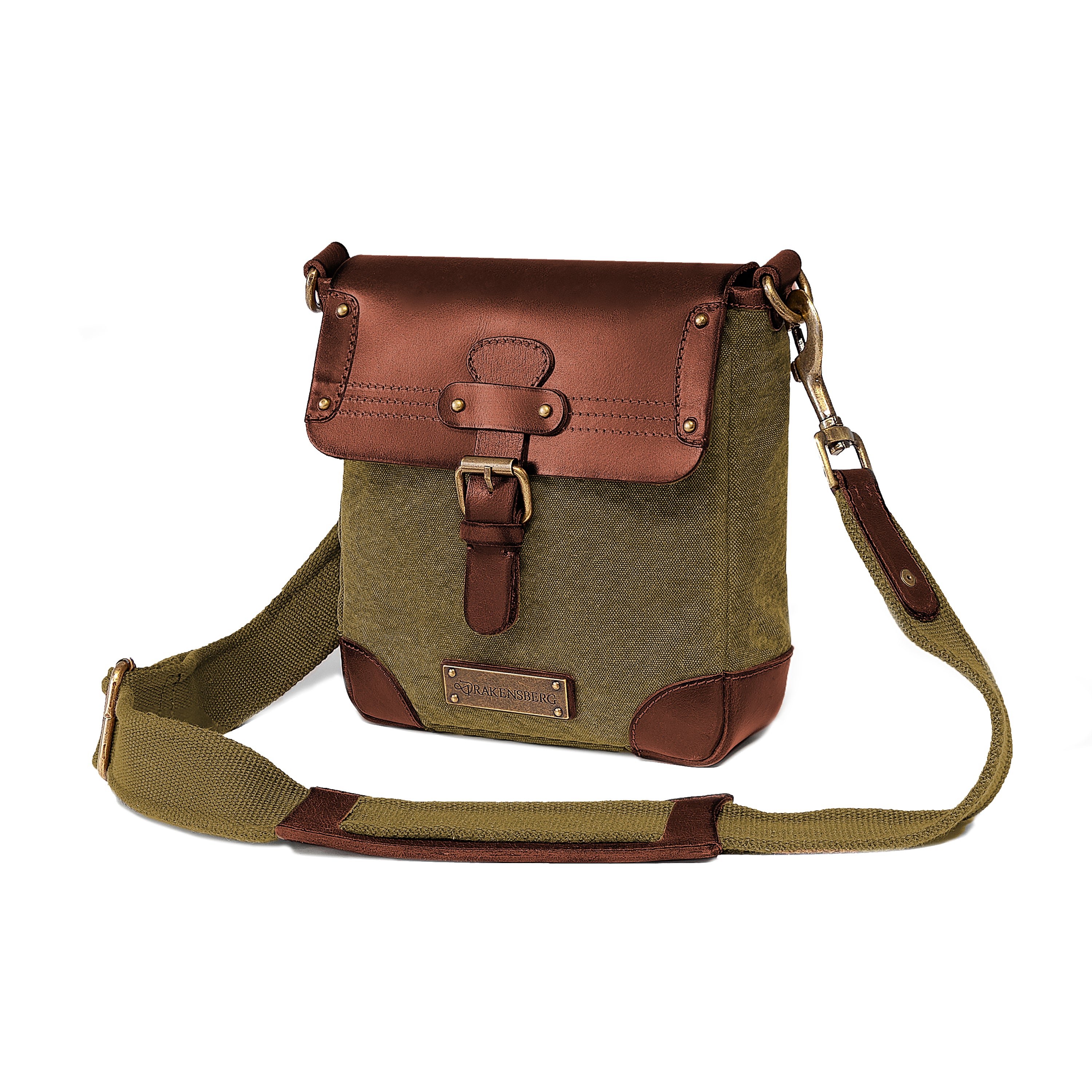 Small Shoulder Bag Mila Canvas Leather Women Men DRAKENSBERG