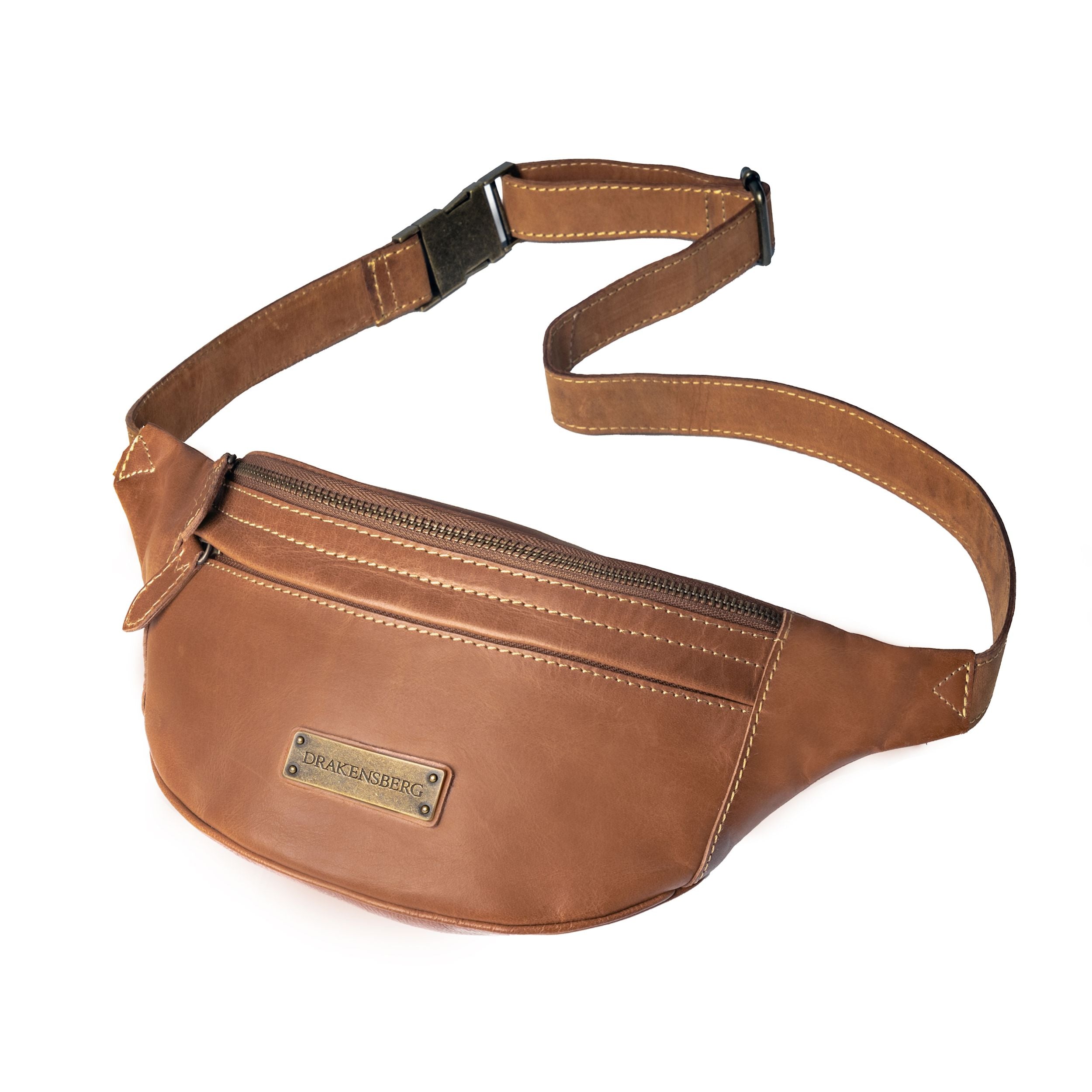 Large leather bum bag Mel L Women Men DRAKENSBERG